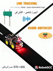 STEM Robot Car Kit | Arduino-Compatible 4WD Smart Robot for Obstacle Avoidance & Line Tracking | Ultrasonic & Infrared Sensors with L298N Driver | DIY Programmable Robotics Kit for Students, Makers & Classroom Coding Projects