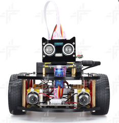 Smart Obstacle Avoidance & Line Tracking Robot Car Kit | Arduino-Compatible STEM Educational Robot with Ultrasonic & Infrared Sensors, Servo Steering & Dual Motor Drive | DIY Programmable Robotics Platform for Coding, Electronics & Engineering Projects