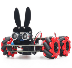 Arduino-Compatible Smart 4WD Robot Car Kit | STEM Educational Platform for Coding, Electronics & Robotics Learning | Ultrasonic Obstacle Avoidance + Infrared Line Tracking + Servo Steering + PWM Motor Control | Bluetooth/Wi-Fi Expandable DIY Kit