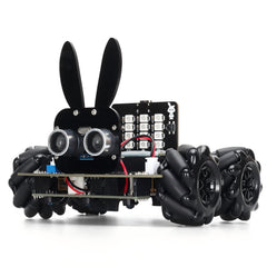 Arduino-Compatible 4WD Smart Robot Car Kit | STEM Educational Programmable Robot for Coding & Electronics Learning | Ultrasonic Obstacle Avoidance, Infrared Line Tracking & Bluetooth Remote Control | Expandable with Wi-Fi & IoT Modules