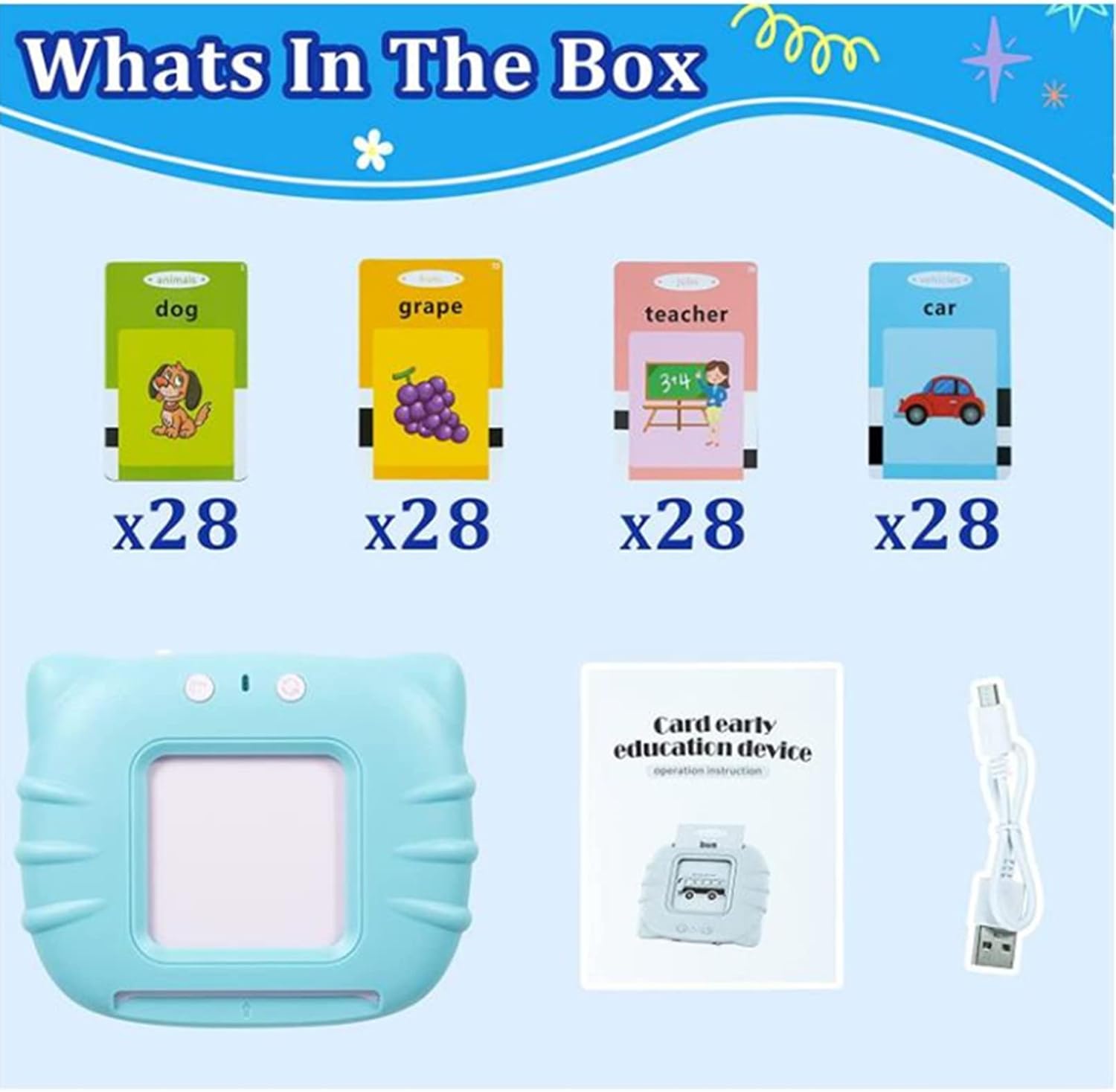 Kids Bilingual Flash Card Machine