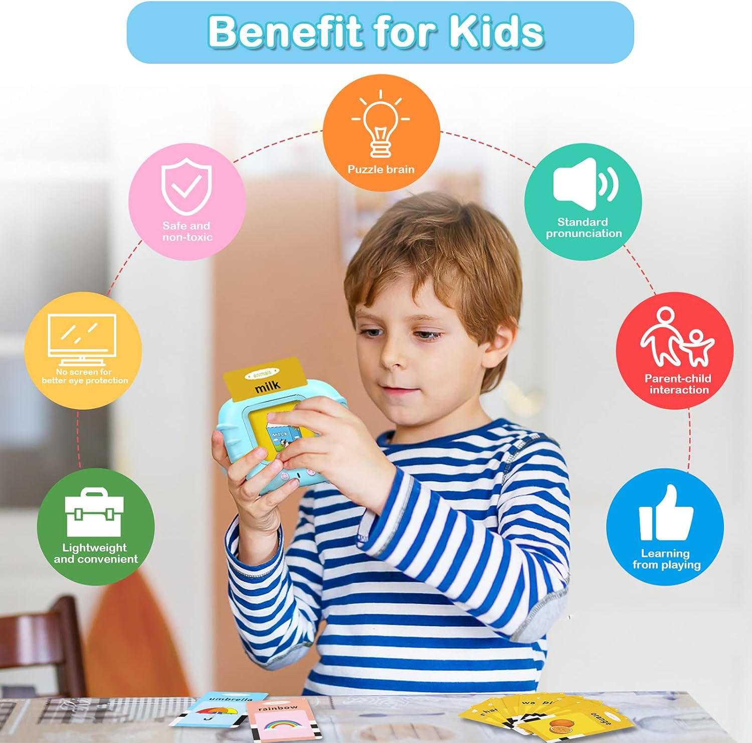 Kids Bilingual Flash Card Machine