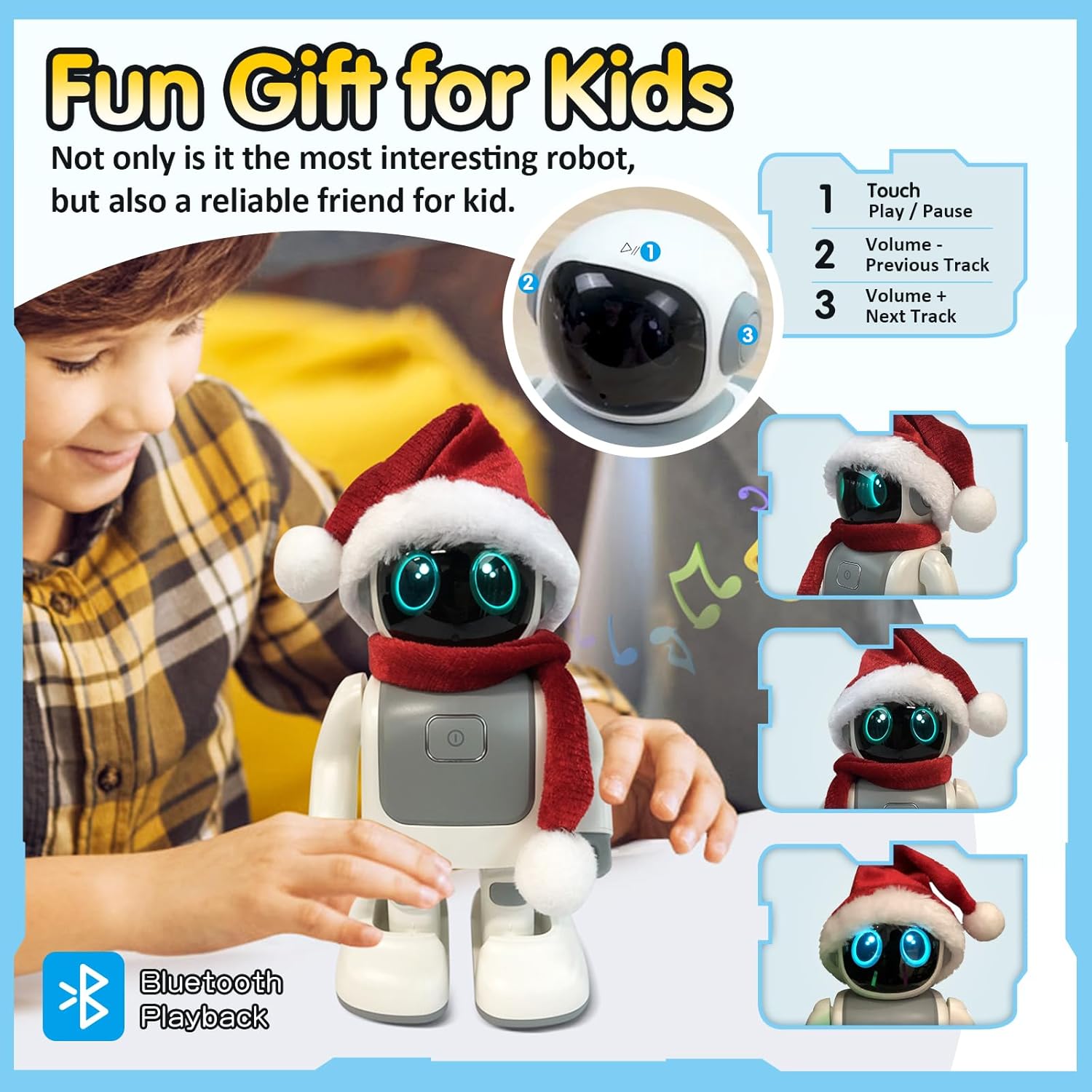 Robert Dancing Robot with Bluetooth Speaker & Programmable App-Controlled