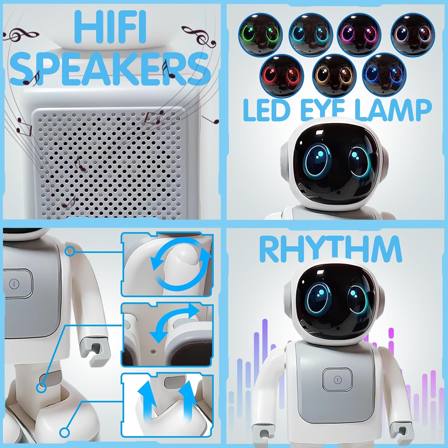 Robert Dancing Robot with Bluetooth Speaker & Programmable App-Controlled