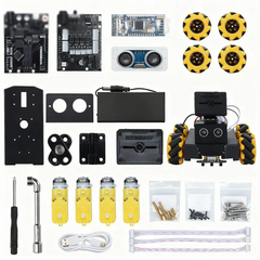 Programmable AI Vision Robot Car | 360° Omni Movement + Live Camera Streaming + AI Vision Recognition + Autonomous Line Tracking & Obstacle Avoidance | Perfect for STEM & IoT Robotics Education