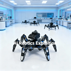 ROS SLAM Quadruped Robot Dog – AI Vision Robot with LiDAR, HD Camera, ESP32, Supports ROS1/ROS2 SLAM, Object Detection, Path Planning, Jetson/Raspberry Pi Expansion | Ideal for STEM Robotics & AI Research
