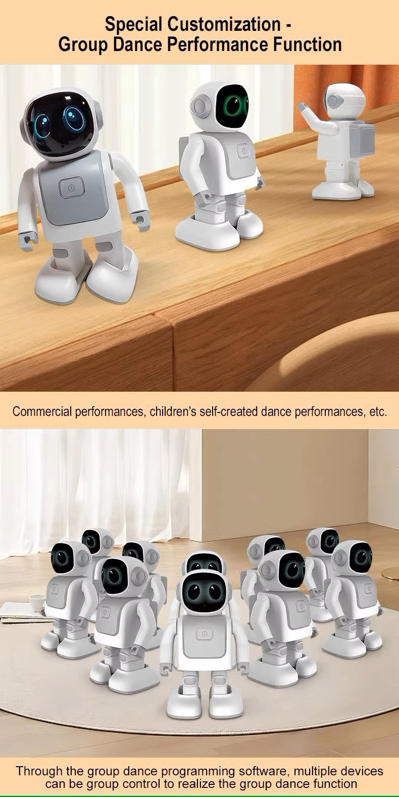 Robert Dancing Robot with Bluetooth Speaker & Programmable App-Controlled