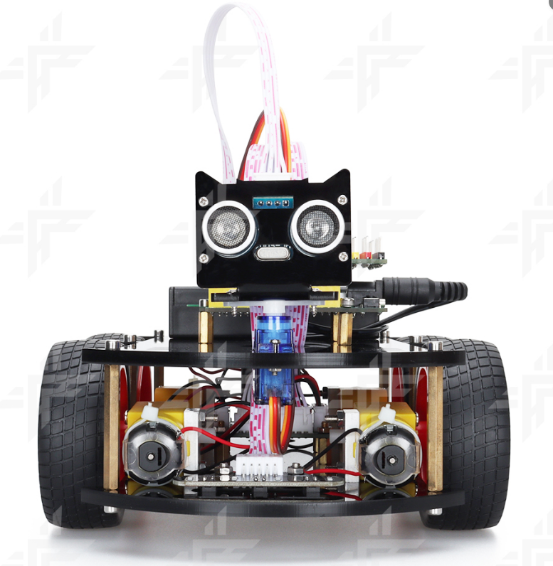 Smart Obstacle Avoidance & Line Tracking Robot Car Kit | Arduino-Compatible STEM Educational Robot with Ultrasonic & Infrared Sensors, Servo Steering & Dual Motor Drive | DIY Programmable Robotics Platform for Coding, Electronics & Engineering Projects