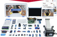 Raspberry Pi 4 Model B 4GB STEM Learning Kit | Quad-Core Processor with Dual HDMI & USB 3.0 | Supports Python, C++, AI Vision & IoT Projects | Ideal for Robotics, Machine Learning, Home Automation & Edge Computing Education Platform