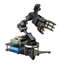 AI Robotic Arm Learning Platform | Arduino & ESP32 Dual-Control 6-DOF Servo Robot with Wi-Fi & Bluetooth Connectivity | Supports Object Tracking, Pick & Place Automation & IoT Integration | STEM Educational Kit for AI, Robotics & Engineering Labs