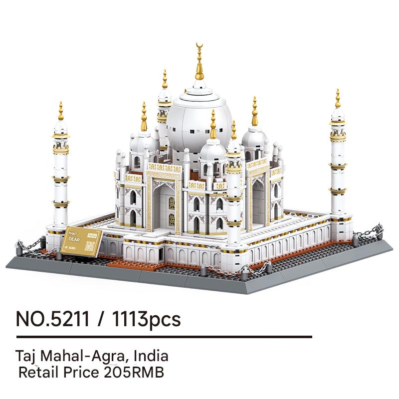 Gold Mantis Taj Mahal Building Block Set