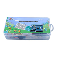 UNO R3 Starter Kit for Arduino Beginners | Basic Educational Electronics Set with Breadboard, LEDs, Buttons & Jumper Wires | STEM Learning Kit Supporting Arduino IDE, Scratch & Mixly | Plug-and-Play 5V USB Power Toolkit for Coding & Circuit Education