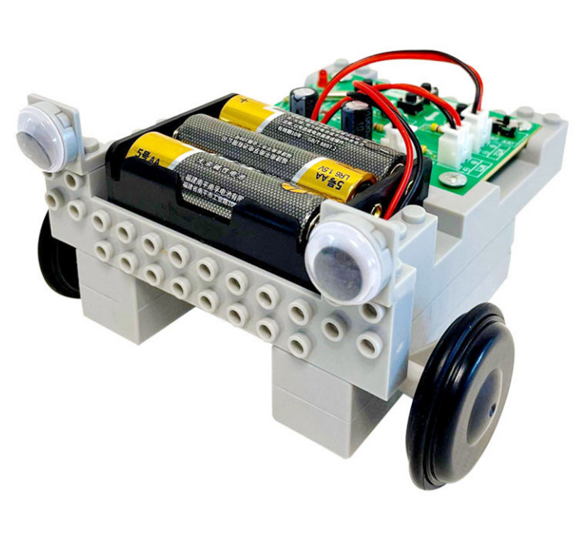 Smart Ultrasonic Obstacle-Avoidance & Line-Tracking 4WD Robot Kit | Arduino-Compatible STEM Coding Platform with Servo Steering, Dual IR Sensors, Ultrasonic Module, PWM Motor, Bluetooth/Wi-Fi Expansion | Educational Robotics Kit for Competitions